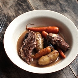 Blade Steak, Beer, and Roots Vegetables