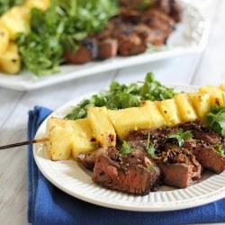 Grilled Caribbean Steak & Pineapple