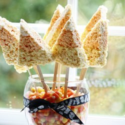 Rice Krispie Candy Corn Treats~
