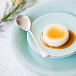 Panna Cotta with Lime Caramel Syrup