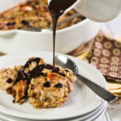 Banana Carob Baked Oatmeal