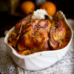 Roast Chicken with Wheat Beer