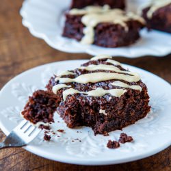 Banana Bread Brownies w/ Caramel