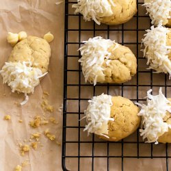 White Chocolate Coconut Cookies
