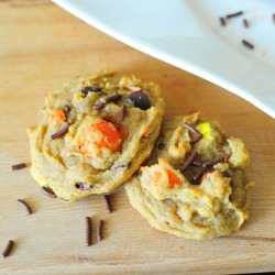 PB Pumpkin Pretzel Cookies