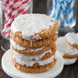 Iced Oatmeal Cookies