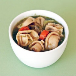 Pesto Tortellini Soup