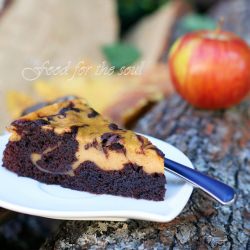 Marbled Chocolate-Pumpkin Brownies