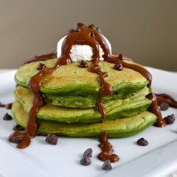 Mint Chocolate Chip Protein Pancake