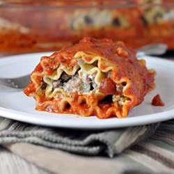 Sausage Lasagna Rolls