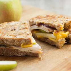 Hot Turkey, Cheddar and Apple Melts