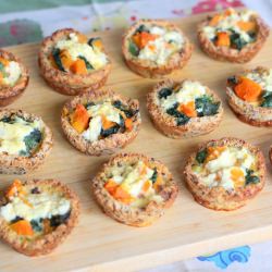 Pumpkin and Spinach Cups