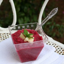 Cold Soup with Beet and Apple