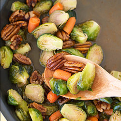 Maple Glazed Brussels Sprouts