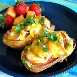 Roasted Garlic, Tomato, and Chicken Melt