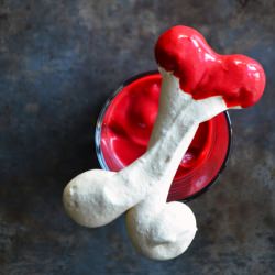 Red Velvet Pudding & Meringue Bones