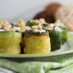 Zucchini Rolls with Herbed Cheese