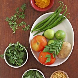 Sambar With Fresh Green Spices