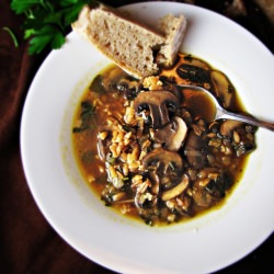 Mushroom and Farro Soup