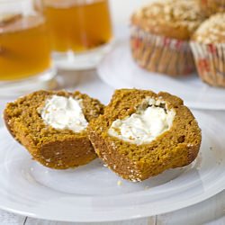 Pumpkin Cheesecake Muffins