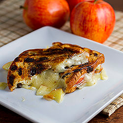 Havarti and Apples on Raisin Bread