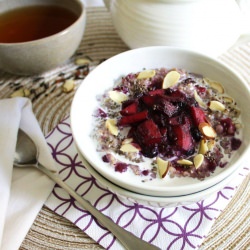 Oatmeal w/ Apple-Blueberry Compote