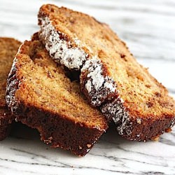 Caramel Toffee Banana Bread