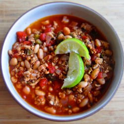 Cilantro & Lime Turkey Chili