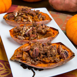 Twice Baked Sweet Potato