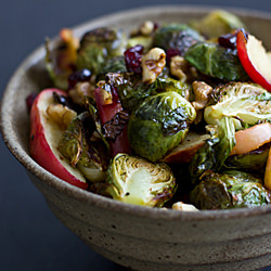 Roasted Brussels Sprouts & Apples