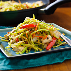 Broccoli Slaw Stir-Fry with Tofu