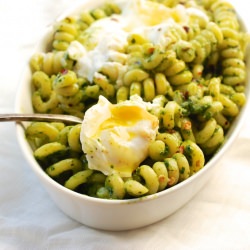 Spirals with Arugula Pesto