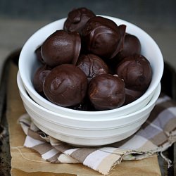 Date, Walnut Prune Chocolate Truffles