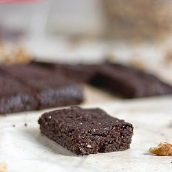 Raw Walnut Brownies