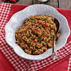 Bulgur, Tomatoes, and Parsley
