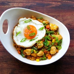 Chicken Sriracha Fried Rice