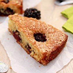 Buttermilk Cake with Blackberries