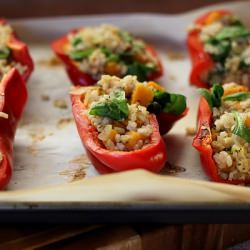 Butternut Squash Stuffed Peppers