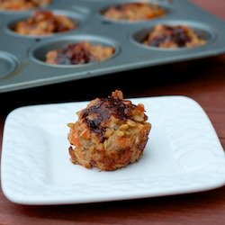 Mini Turkey Lentil Meatloaves
