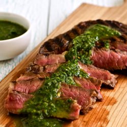 Steak with Chimichurri Sauce