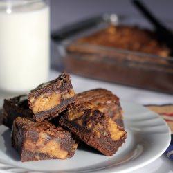 Peanut Butter Swirl Brownies