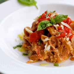 Taglietelle with Ricotta & Tomato Sauce