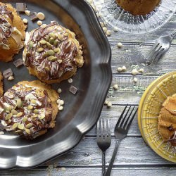 Chocolate Pumpkin Mini Bundts