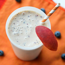 Blueberry Peach Milkshake