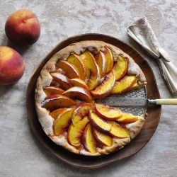 Peach Tart with Fresh Peaches