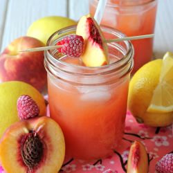 Raspberry Peach Lemonade