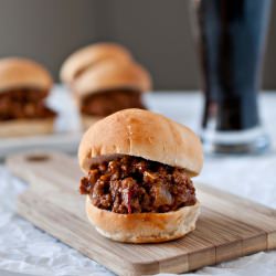 Chipotle Stout Sloppy Joe Sliders