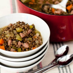 Lentils & Sausage Soup with a Twist