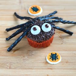 Cute Spider Brigadeiro Cupcake