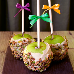 White Chocolate & Pistachio Apples